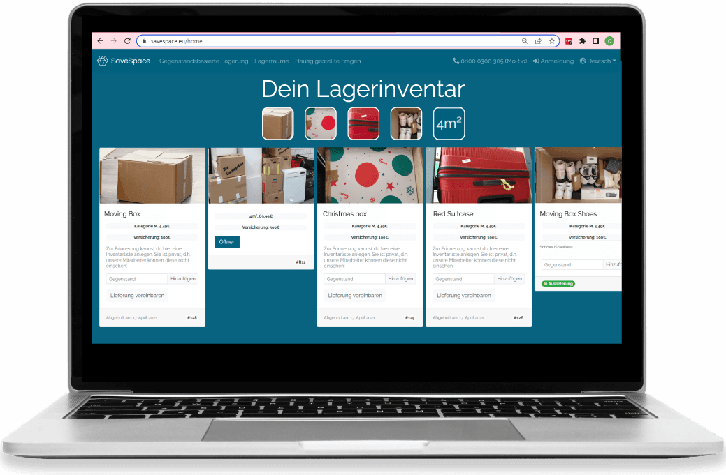 Return of stored furniture